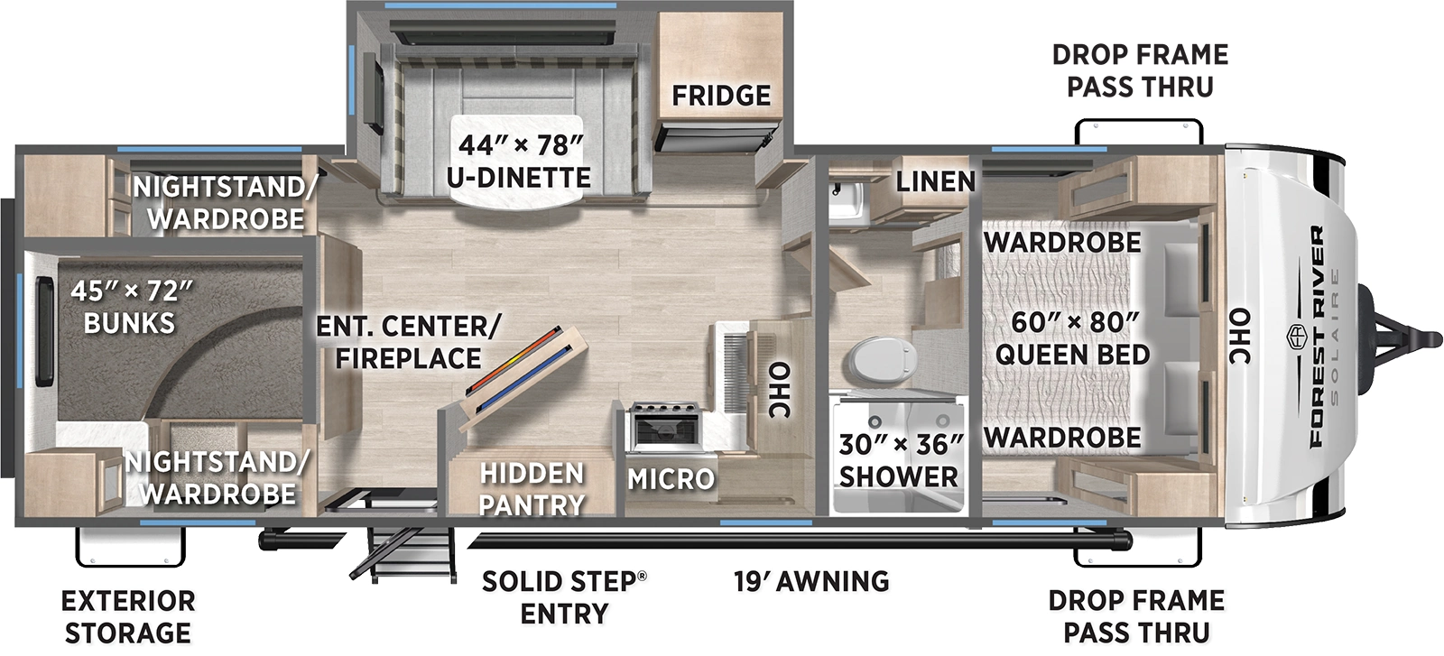 Solaire 2750BHS Floorplan